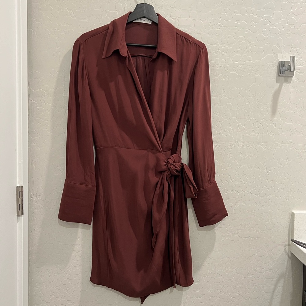 Mango Bow Wrap Dress